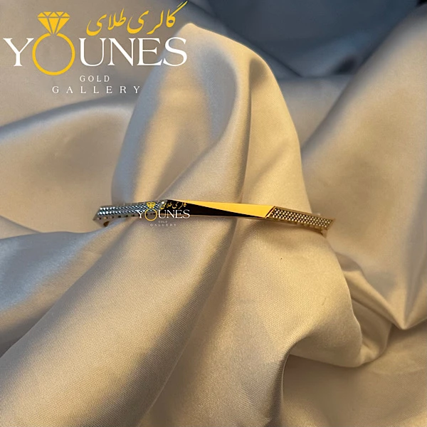 النگو طلا آینه ای تراش دار